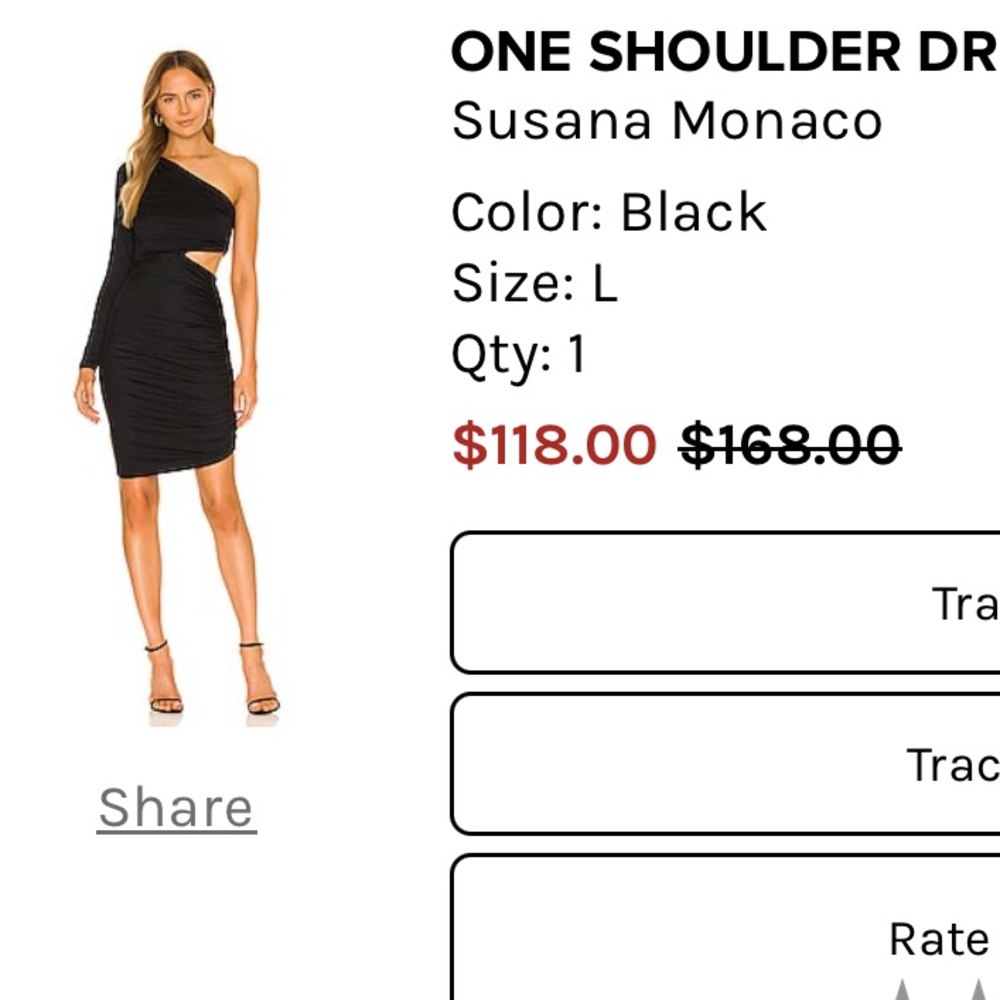 black midi dress